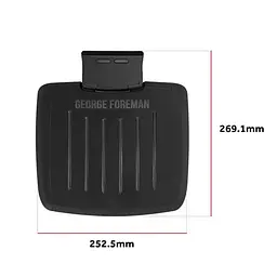 Гриль Russell Hobbs George Foreman притискний Immersa Small 1100Вт з'ємні пластини метал пластик чорний (28300-56) - мініатюра 3