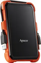 Зовнішній жорсткий диск Apacer 2.5` USB 2.0TB AC630 Black/Orange (AP2TBAC630T-1) - мініатюра 2