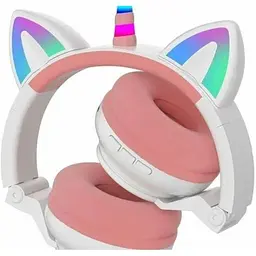 Дитячі бездротові навушники Opt-Top Єдиноріг Cat STN-27 LED Bluetooth з котячими вушками (1756375322) - мініатюра 2