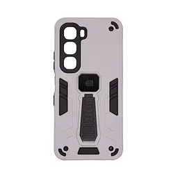 Чехол для Infinix Hot 60i 4G, Proover, серый, с подставкой и магнитом, противоударный, ударопрочный, бронированный, панель-накладка, защита всего корпуса, термополиуретан (TPU) + поликарбонат (PC), ArmorStandart (ARM87293)