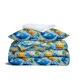 Дитяча постільна білизна Cosas OCEAN FRIENDS 110х140см (OceanFriends_01White_140)