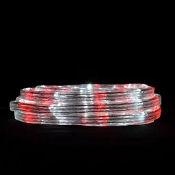 Світлодіодна LED новорічна гірлянда прозорий шланг силіконовий 9.8 м Дюралайт мульти колір - мініатюра 9