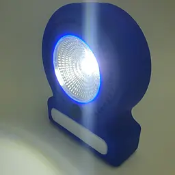 Ліхтар кемпінговий 3 режими COB, 8SMD(white), 5SMD(red) магніт та гак для підвіски 3хАА лампа 11см UKC 037-A синій - мініатюра 3