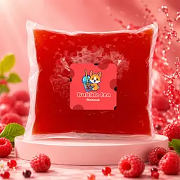 Bubble tea кульки смак "Малина" 1.25кг Дой пак - мініатюра 2