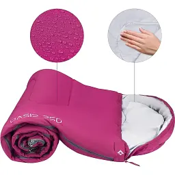 Спальний мішок KingCamp Oasis 250 Comf +12°C / Lim +7°C / Extr -3°C Rosered - мініатюра 5