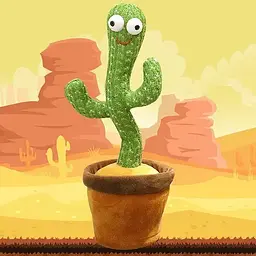Яктус танцює, світло - музична іграшках, Dancing Cactus TikTok кактус у вазоні 34 см