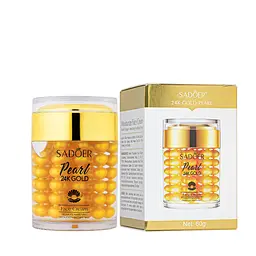 Зволожувальний крем для обличчя Sadoer Pearl 24К Gold Moisturize Face Cream з колоїдним золотом 60 г SD58055