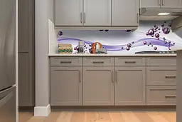 Кухонний фартух Фіолетові Сфери вінілова наклейка ПВХ кулі Абстракція 65х250 см Happy Pocket Z180732 - мініатюра 5