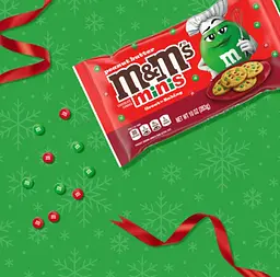 Драже M&M's Minis Peanut Butter Milk Chocolate Red & Green Christmas Candy Baking Bits 283 г - мініатюра 6
