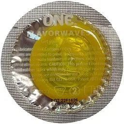 Презервативи One Flavor Waves банановий спліт жовті 3 шт. (ROZ6400230336) - мініатюра 3