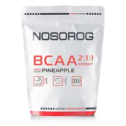 Амінокислота BCAA Nosorog BCAA 2:1:1, 200 грам - Яблуко