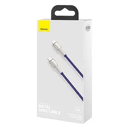 Кабель Baseus Cafule Metal Type-C to Lightning PD 20W (1m) purple (CATLJK-A05) - мініатюра 5