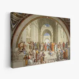Інтер'єрна картина Афінська школа, Рафаель, Raphael Santi, School of Athens, інтер'єрний декор, 40×60 см (id6956) - мініатюра 2