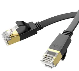 Патч-корд Hoco US07 General pure copper flat network cable (L-1M) Black