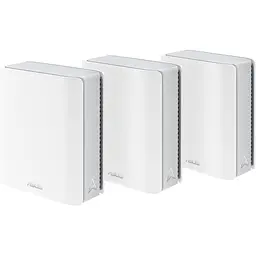 MESH-система ASUS WiFi-Mesh ZenWiFi BT8 BE14000, 1xGE LAN, 1x2.5GE LAN, 1x2.5GE LAN, 1xUSB 3.0, 3мод, білий (90IG0930-MO3B40)