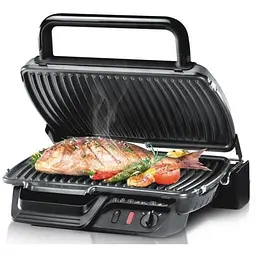 Гриль Tefal прижимний Ultracompact 2000 Вт температурних режимів 3 з`ємні пластини (GC305012) - мініатюра 2
