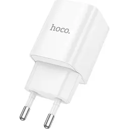 Мережевий зарядний пристрій Hoco C149A PD30W+QC3.0 USB-C/USB-A White [135353] - мініатюра 2