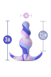 Анальна пробка Blush Avant Twilight 7.6 см (блакитний) - мініатюра 9