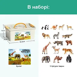 Набір фігурок Mideer тварини 15 шт. (MD1382) - мініатюра 2