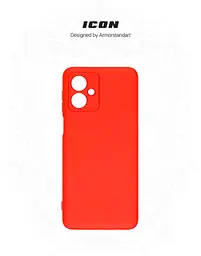 Чехол ArmorStandart ICON для Motorola G54 Power Camera cover Red (ARM70548) - мініатюра 3
