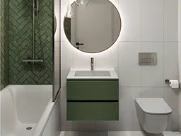 Умивальник Miraggio ERICA 600 (8813410) Miramarble, Глянцевий, Накладний/Врізний, Білий - мініатюра 8