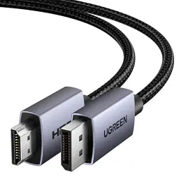 Кабель мультимедійний DisplayPort M to HDMI M 3.0m V2.0 4K30Hz DP125 black Ugreen (35843) - мініатюра 4