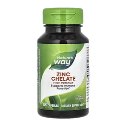 Хелатний цинк бісгліцинат 30 мг Zinc 30mg - 100 caps