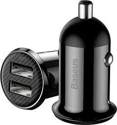 Автомобільний зарядний пристрій Baseus Grain Pro 4.8A 2USB (CCALLP-01) Black [67979] - мініатюра 4