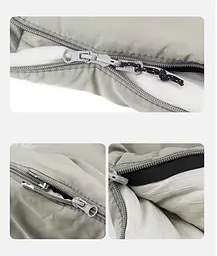 Спальник Naturehike M180 (CNK2350WS023) +12°C - з капюшоном - лівий - світло-зелений - мініатюра 7