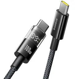 Дата кабель Baseus Display 2 Type-C to Type-C 100W (2m) (P10382702) Cosmic Black - мініатюра 3
