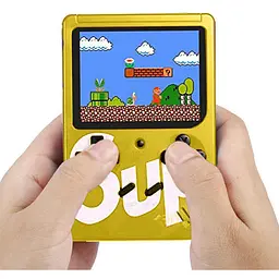 Портативна ретроконсоль 8 біт приставка Денді Retro Game Box SUP 400 in 1 Жовта з доставкою (ST)