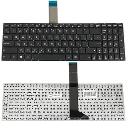 Клавіатура для ноутбука ASUS (X501, X550, X552, X750 series) rus, black, без фрейма, без кріплень (оригінал) - мініатюра 2