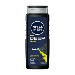 Гель для душу Nivea Men Deep Sport MAXXTECH Shower Gel 500 мл (9005800379401)