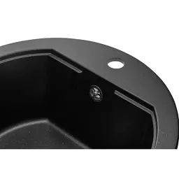 Мийка кухонна GRANADO LUGO black shine (gr2801) - мініатюра 4