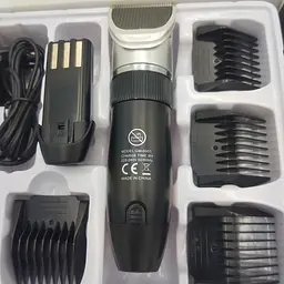 Акумуляторна машинка для стрижки волосся Gemei GM-6001 червона - мініатюра 4