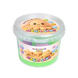 Кінетичний пісок Magic Sand 31194 зелений 500 гр, формочки 4 шт
