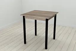 Стіл кухонний Ferrum-decor Агата 75x70x70 Чорний ДСП Сонома Трюфель 16мм (FRD-106247) - мініатюра 3