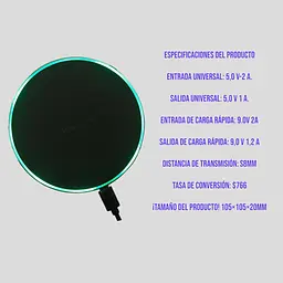 Бездротовий зарядний пристрій Qi 10W для смартфонів Blackview BV - мініатюра 5