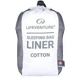 Вкладиш Lifeventure Cotton Lite Liner Rectangular Світло-сірий - мініатюра 3