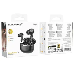 Бездротові TWS навушники Borofone FQ9 Peaceful Black - мініатюра 2