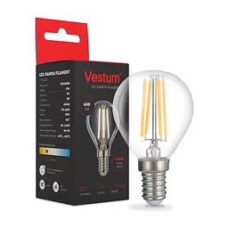 Лампочка Vestum G45 Е14 5Вт 220V 3000К (1-VS-2230)