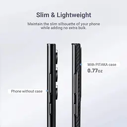 Оригінальний протиударний чохол для Samsung Galaxy S23 Ultra Pitaka MagEZ MagSafe Case 3 Twill Black/Grey KS2301U - мініатюра 8