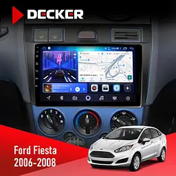 Штатна магнітола Ford Fiesta 2006-2008 Decker D9-006 4x64, 4G Decker (НФ-00003546)