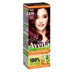 Cтійка крем-фарба для волосся Acme Avena Naturals 6.55 Вишневий шоколад