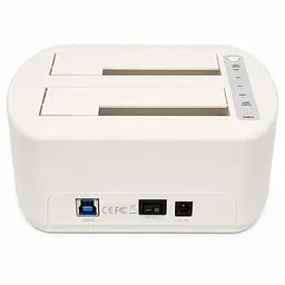 Док-станція клонувальник Maiwo для двох SSD/HDD 2.5/3.5" SATA USB 3.0 + SD/CF (K3082CR 6439) Біла - мініатюра 2