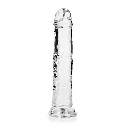 Фалоімітатор RealRock Crystal Clear 8'' 22 см (прозорий) - мініатюра 5