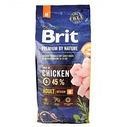 Сухий корм Brit Premium Dog Adult M для дорослих собак середніх порід, з куркою, 15 кг - мініатюра 7