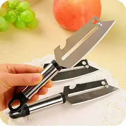 Багатофункціональна шинковка з нержавіючої сталі ніж Рома 21 см, Kitchen Master 84100 - мініатюра 5