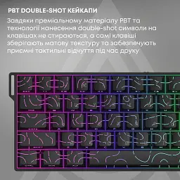 Клавіатура Ajazz AK680 V2 Ice Island Magnetic Switch USB UA Gray/Black (AK680-V2-I-GB) - мініатюра 11