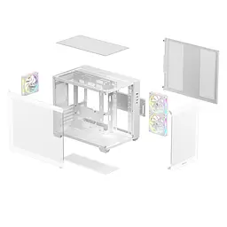 Корпус DeepCool CG330 3F White (R-CG330-WHNGM3-G) без БЖ - мініатюра 3